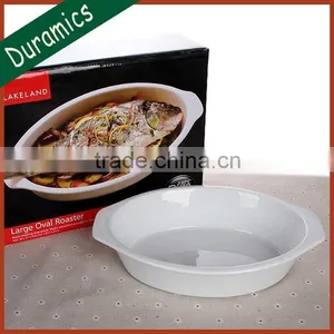 Promotional Baking Dish Porcelain Oval Dish thumbnail-3