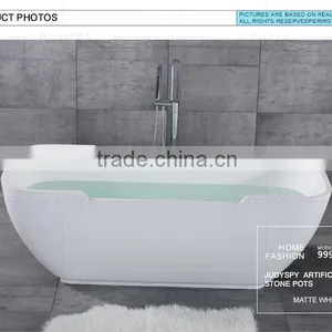 High-quality Artificial Stone Freestanding Bathtub-cast Stone Resin Bathtub YG9996 thumbnail-4
