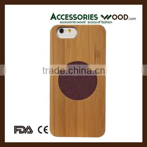 Mobile Phone Accessories Custom Colour Printing Fabric, Wooden Phone Case for Iphone thumbnail-1