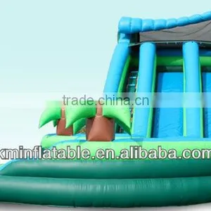 Tropical Dual Lane Inflatable Water Slide thumbnail-1
