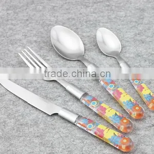 Stainless Steel Cutlery With Plastic Handle thumbnail-1