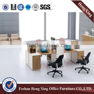 Aluminum Frame Design Workstation 2 Person Wooden Office Cubicle (HX-PT630) thumbnail-6