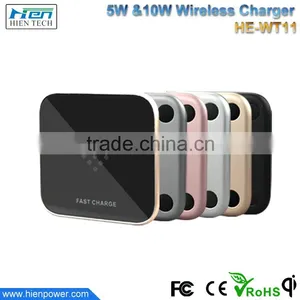 China Manufacturer Mini Wireless Charging Pad Qi Wireless Fast Charger for Samsung Galaxy S7,note7 thumbnail-3