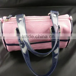Pink pu Leather Hand Bag With Leather Belt for Ladies thumbnail-1