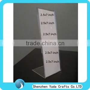 Various Size Acrylic L Style Photo Booth Frame 2x6 Acrylic Photo Picture Frame Strip thumbnail-1