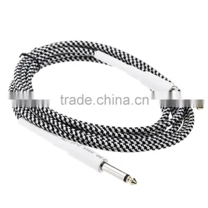 6.6ft / 2m 6.35mm Mono Male to 6.35mm Mono Male Cable Wire Cord for Guitar Bass Instrument thumbnail-1