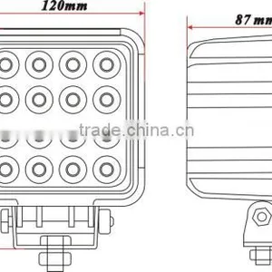 48W High Power LED Work Light Mining Truck Lamp LH-179 thumbnail-2