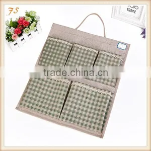 Jute Linen Wall Hanging Storage Bag thumbnail-1