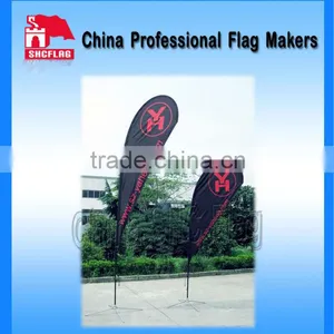 NO MOQ Custom Promotional Cheap Outdoor Flags Flexible Pole thumbnail-1