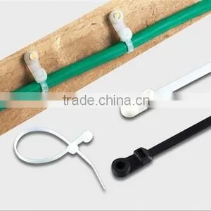 UL CE ROHS Approval,plastic Self Locking Cable Tie / Mountable Head Cable Tie thumbnail-4