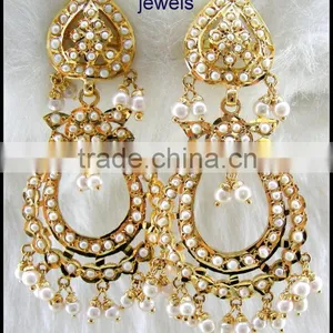Round Jadau Earrings thumbnail-1