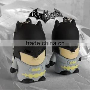 Custom Soft Pvc Batman Keychain thumbnail-4