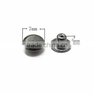 7mm Black Solid Stud Nickel Free Rivet thumbnail-2