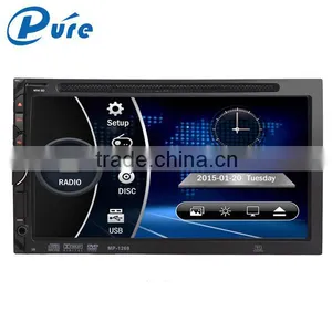 6.95 Inch Double Din Car Dvd Player Support Handsfree Call and DVD/CD/SD Card Player thumbnail-2