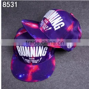 Design Custom Cap Snapback Six Panel Flat Brim Printed Logo Snapback Caps thumbnail-1