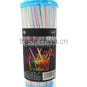 Neon Color Plastic Straw Packed in Beautiful PVC Box thumbnail-2
