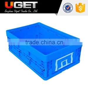 China Manufacture Wholesale Plastic Collapsible Storage Container Crate thumbnail-1