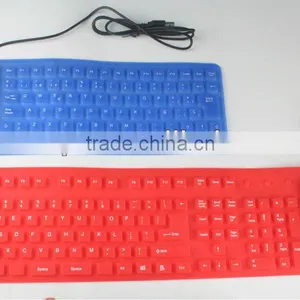 Usb Roll up Silicone Foldable Flexible Keyboard KF-02 thumbnail-1
