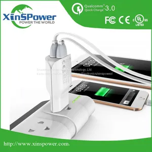 High Technology Item EU Plug 5V 2.1A Poetable USB Charger for Cell Phone thumbnail-1