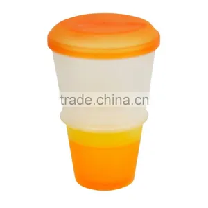 Good Quality 2 in 1 Take It To Go Container Milk Cereal To Go Pp Plastic Cup thumbnail-5