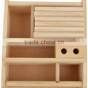 Rich Art And Craft Jaipur Rajasthan Wooden Handicraft Handmade Office Set of Pen Stand Tea Coaster thumbnail-5