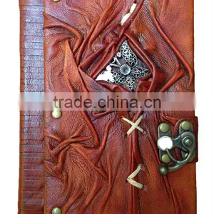 HANDMADE VARIOUS DESIGNS JOURNA REAL LEATHER-HIGH QUALITY-NOTEBOOK - DIARY - SKETCHBOOK thumbnail-2