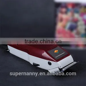 Supernanny Red Classic Hair Clipper/ Trimmer With Cord for Barber Shop/ Salon thumbnail-1