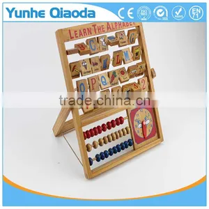 New Kids Learning Developmental Versatile Alphabet Abacus Wooden Toys thumbnail-1