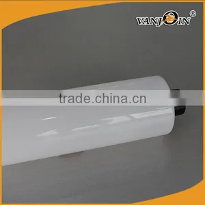 20 oz White PET Cylinder Liquid Bottles With Black Lids thumbnail-1