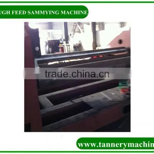 Cow Cattle Buffalo 3 Roller Continues Through Feed Leather Sammying Machine thumbnail-1