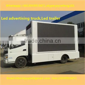 P12mm Outdoor Fullcolor Advertising Led Mobile Billboard For Truck thumbnail-2
