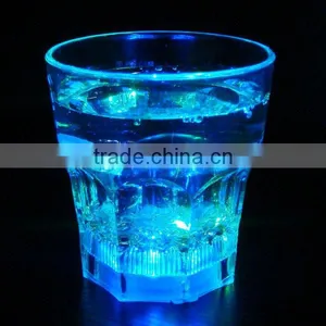 Multi Color Change LED Luminous Glass Cup Drinkware for KTV Bar Promotion thumbnail-1