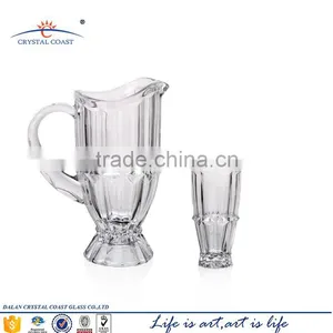 7 Pcs Glass Water Pitcher Sets Drinking Water Glass Set thumbnail-1