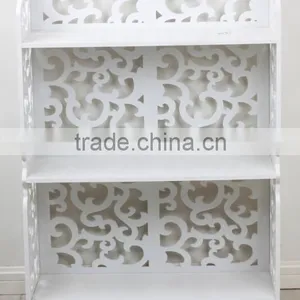 Store More White Simple Carved Storage Shelf thumbnail-1