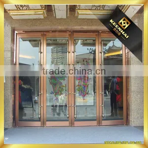 Custom Made Commercial Glass Entry Door In Stainless Steel Frame thumbnail-1