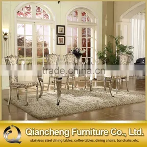 Modern Stainless Steel Dining Table for Hotel Dining Room thumbnail-5