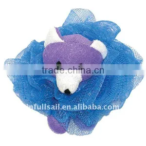 Wholesale Exfoliate Body Massage Ball Bath Pouf Mesh Bath Animal Scrubber Bath Sponge thumbnail-1