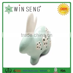 Ceramic Rabbit Shape Home Decor With Hollowed Out Shape thumbnail-3