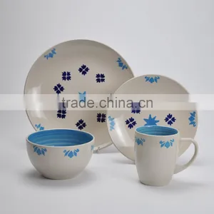 16pcs Dinnerware Set, Stoneware With Handpainting thumbnail-1