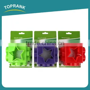 Toprank High Quality Multifunction Colorful Pastry Cookie Cutter Custom 6 In 1 Shaped 3D Plastic Cookie Cutter thumbnail-1