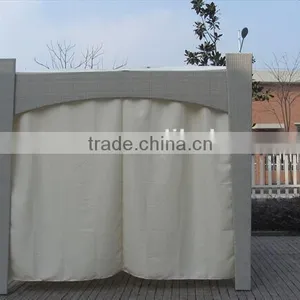 Poly Rattan Gazebo With Curtain thumbnail-2