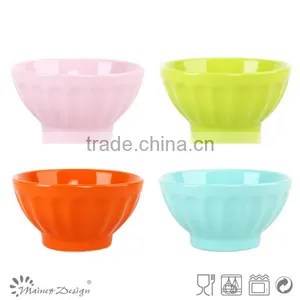 Stoneware Embossed Rice Bowl/ceramic Bowl thumbnail-1
