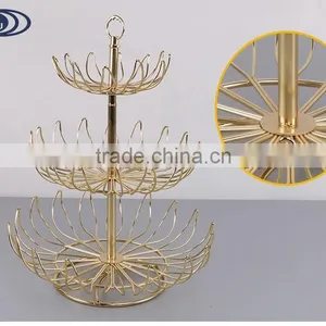 3 Layers Handicraft Metal Fruit Tree Rack thumbnail-5