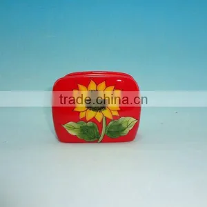 Sunflower Handpainted Ceramic Paper Holder thumbnail-1