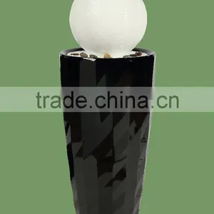 Factory Fengshui Round Water Fountains Fiberglass Cylinder thumbnail-1