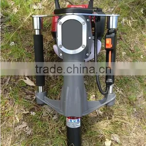 52mm Petrol Gas Powered Electric Power Mini Hand Fence Pile Piling Driving Hammer Machine Portable Honda Engine Post Driver thumbnail-3