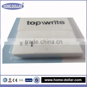Hot Sale Office and School Supplies Rectangular Rubber White Plastic Eraser for School thumbnail-2