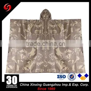 Big Manufactor for Desert Camouflage Pvc Coating Polyester Army Poncho on Sale thumbnail-3
