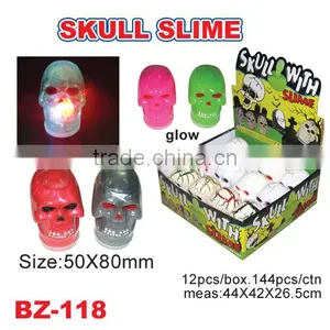 Glowing Skull Shaped Slime Toys thumbnail-1
