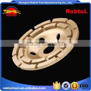 115mm Double Row Diamond Grinding Wheel 4.5" Abrasive Polishing Disc for Concrete Granite Marble Double Cup Wheel thumbnail-4